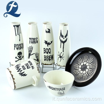 Vaso bianco in ceramica personalizzato decorativo per la casa in vendita